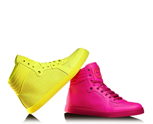 Neon Gucci sneakers 